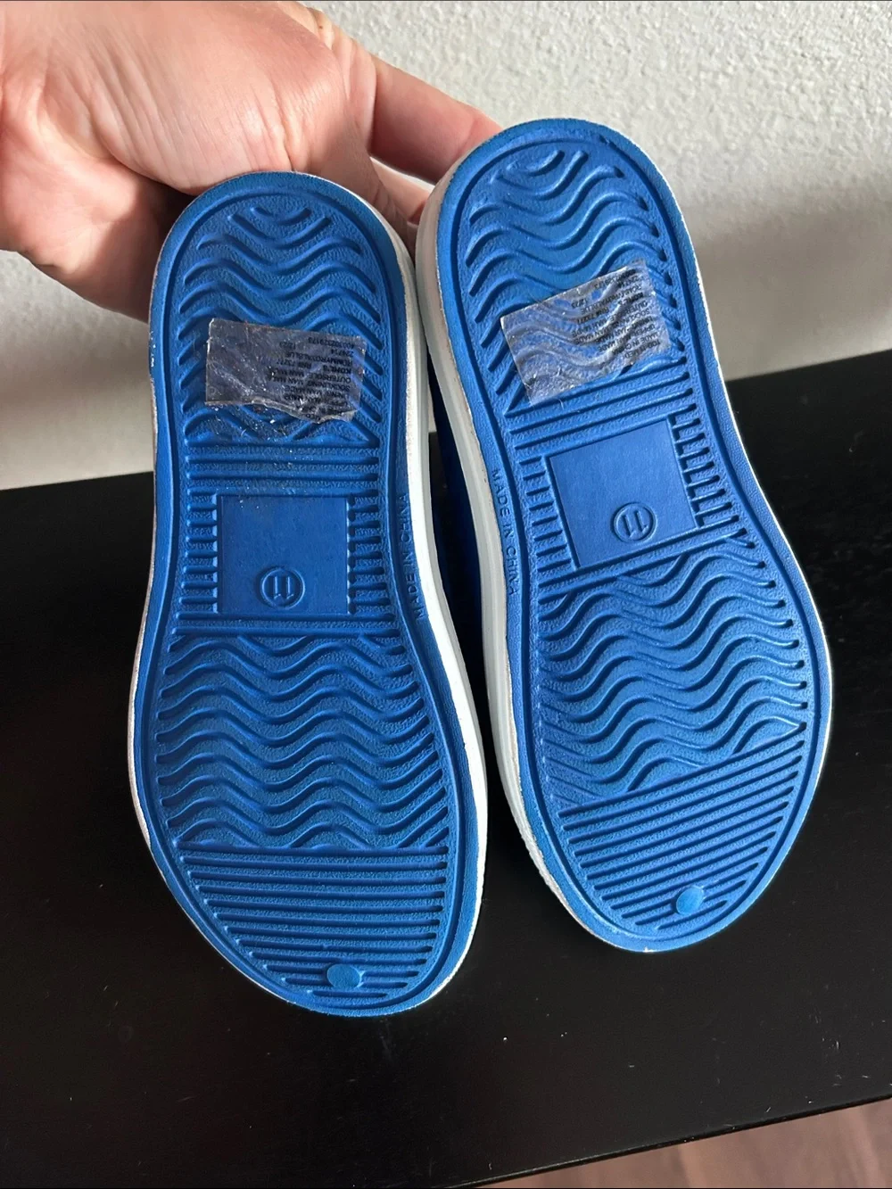 Jumping Beans Blue and White Slip-On Kids Water Shoes